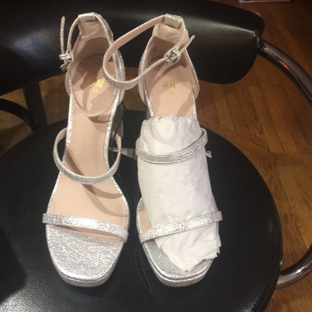 Brand new Sexy H&M silver high heels